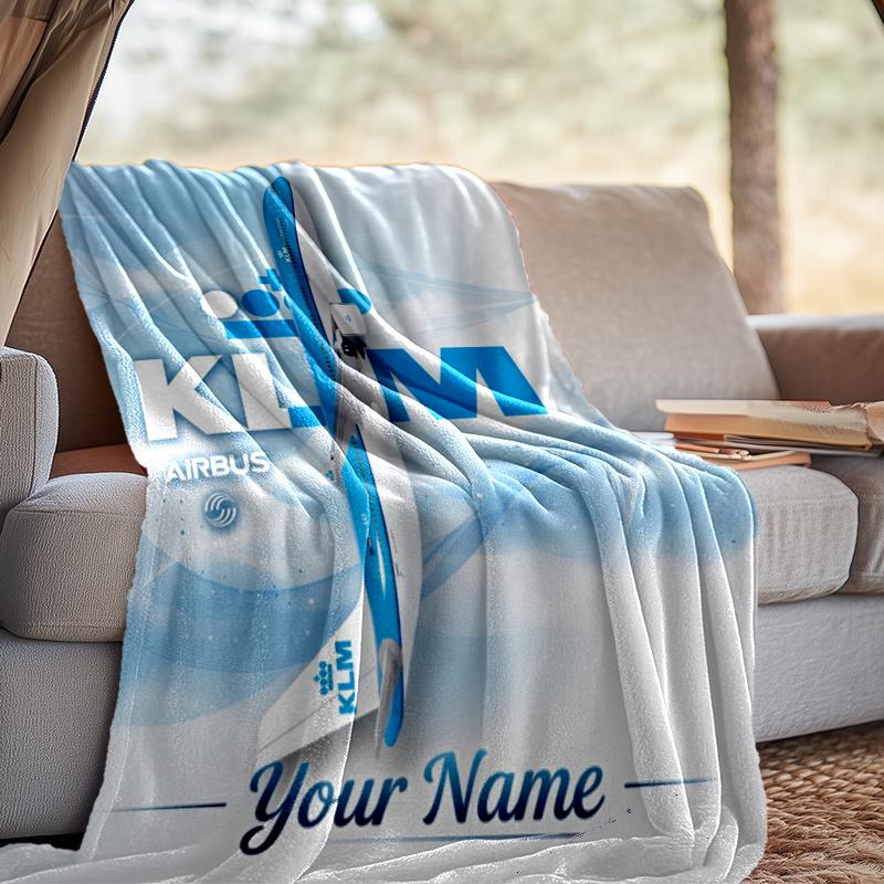 Custom Name Boeing Throw Blanket - Perfect for Couch, Bed, Office, and outdoor Travel - Ideal Gift for Christmas & Holidays
