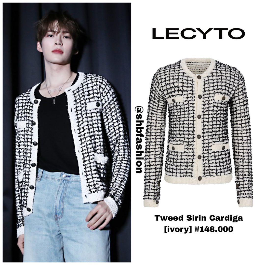 

[Б/У] Распродано мгновенно! Твидовый кардиган LECYTO, который носили Сон Ханбин и Сато Кэйго