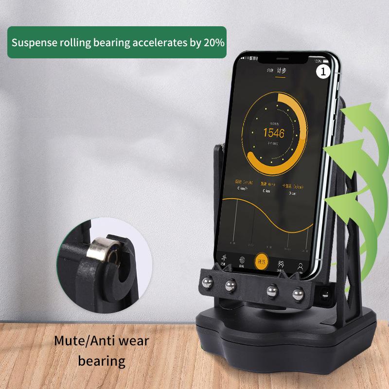 For Phone Desk Walking Swing Shaker Mobile Phone Stand Holder Automatic Swing Shake Phone Wiggler Pedometer Brush Stepper