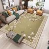 1pc, Fashionable Floral Pattern Carpet, Soft Plush Bedroom Rug, Machine Washable Anti Slip Carpets, Christmas Decorative Mat