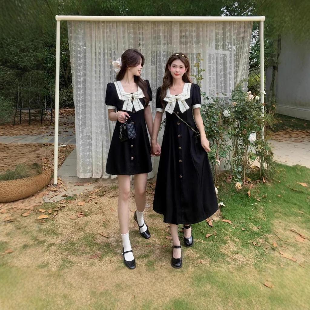 2024 Plus Size Slimming Bow Dress - Women's New Summer Casual Fashion