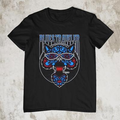 NEW Blues Traveler Cat Retro Classic Black All Size Shirt AM256 Unisex T-Shirt