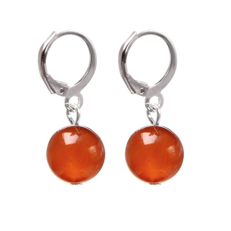 

Женские серьги-капли из красного, зеленого агата ручной работы, натуральный лазурит, аметист, каменные бусины, очаровательные висячие серьги, ювелирные изделия red agate