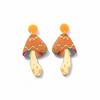 Makersland Vintage Mushroom Earrings Acrylic Irregular Jewelry Accessories Girls Gifts Geometric Earrings for Women