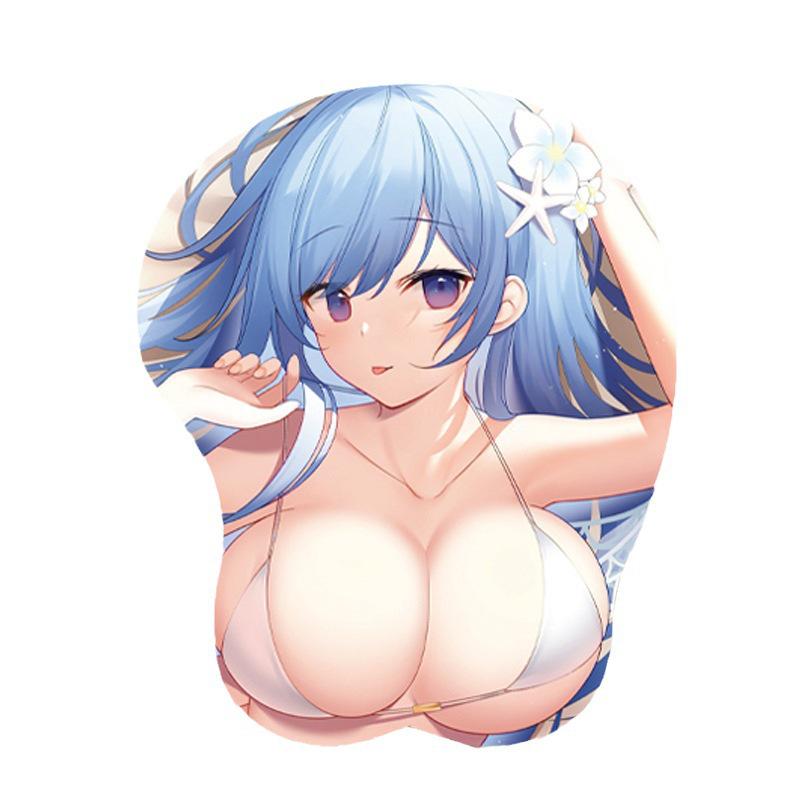 Beautiful Anime 3D Silicone Wrist Rest Mouse Pad - Creative Design, Hot Selling
