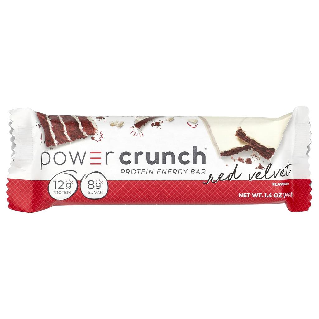Power Crunch Protein Energy Bars, Red Velvet, 12 Count, 40G (1.4Oz) Each