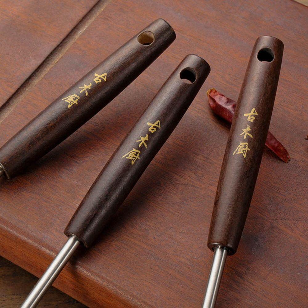 Soybean Milk Snack French Fries Flour Filter Screen Wood Handle Mesh Strainer  Kitchen Tools