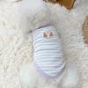 Cotton Ribbed Knit Dog Vest for Small Breeds Summer Sleeveless Striped Puppy Shirt Soft Breathable Pet Outfits