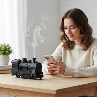 300ml Train Air Humidifier Ultrasonic Aromatherapy Diffusers Mist Maker Fragrance Essential Oil Aroma Difusor Remote Control