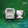 Silicone Molds: KT Cat & Little White Rabbit for Chocolate, Fondant, Cake, Resin DIY