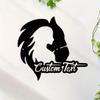 Benutzerdefinierte Metall-Pferde-Wandkunst, Reitsport-Wohnkultur, Personalisierte Geschenkidee für Frauen