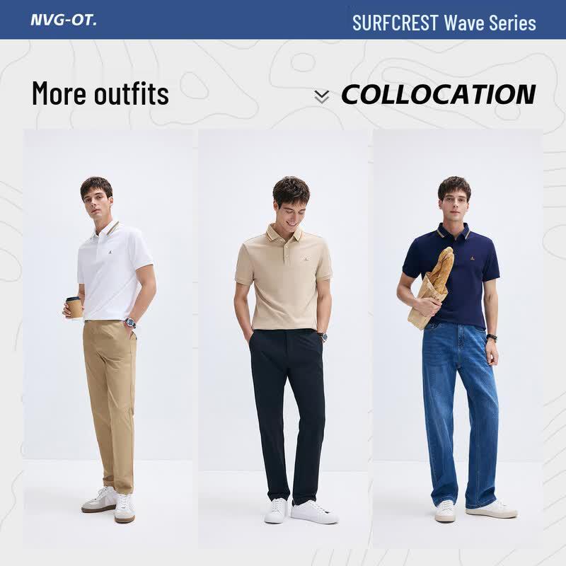 Navigare Men's Quick-Dry Cool-Feel Polo Shirt