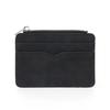 Modern faux leather card wallet (black) transportation card holder