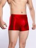 Sexy Men Candy Color Glossy Skinny Boxers Sheer See Thorugh Wild U Convex Pouch Briefs  Breathable Bulge Pouch Underwear