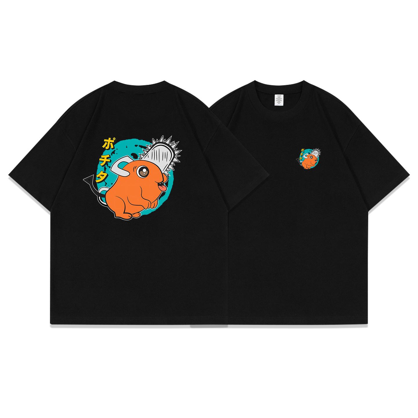 

Japanese Anime Chainsaw Unisex Pochita Printed Tshirt Unisexs and Womens Tshirt Unisexs Top Sports Tshirt Unisexs Tshirt Summer Tee S