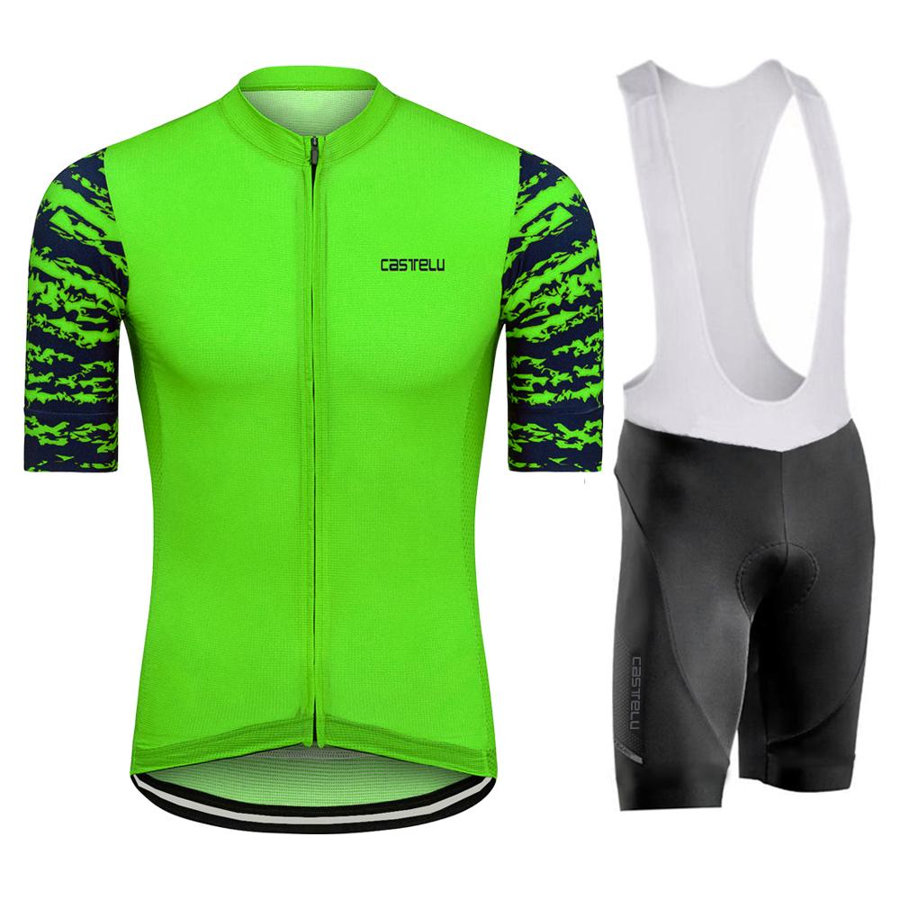 Outdoor Cycling Suit Men's Cycling Clothing Summer Bicycles Jersey Sets Mountain Bike Bib Shorts Motocross Triathlon Maillot Shirts Ciclismo