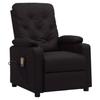 VidaXL Reclining Massage Armchair Black Faux Leather