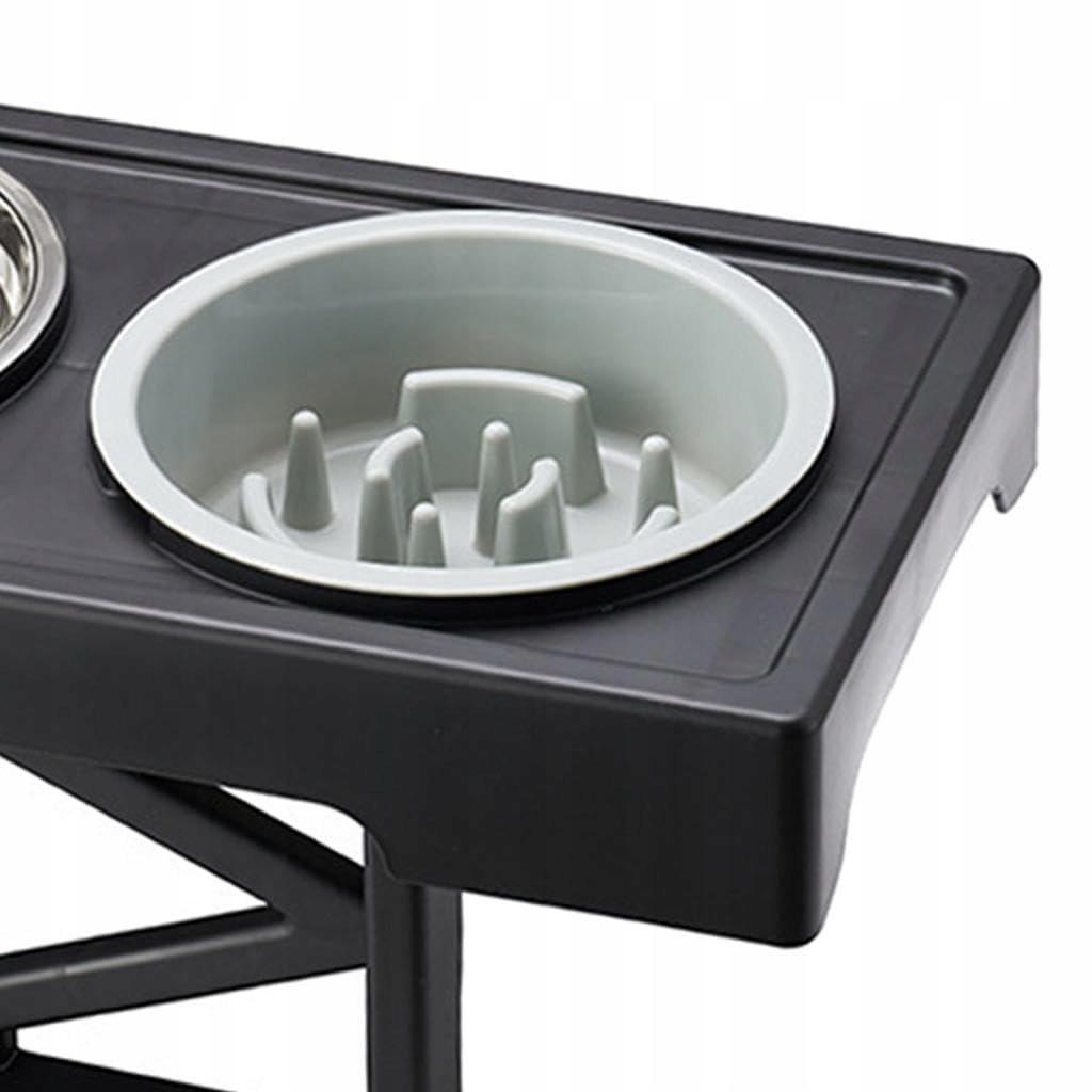 Állványos, Lassú Evésű Kutyatál, Dupla, Állítható