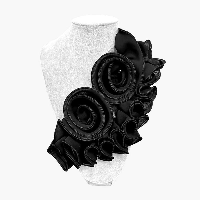 

3D цветочная аппликация украшение ручной работы цветочная нашивка своими руками цветочный воротник швейная аппликация корсаж для свадебного платья аксессуары