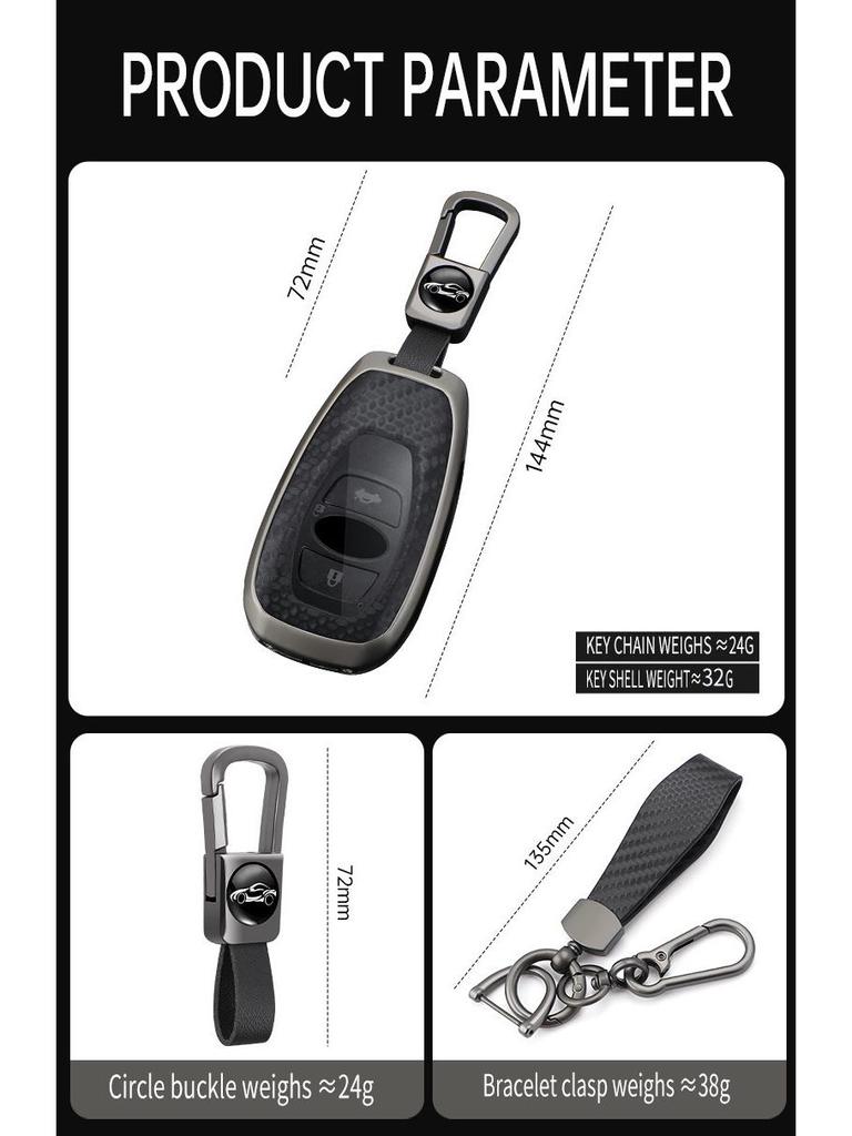 Schlüsseltasche für Subaru Forester/Outback/BRZ mit Metallschale