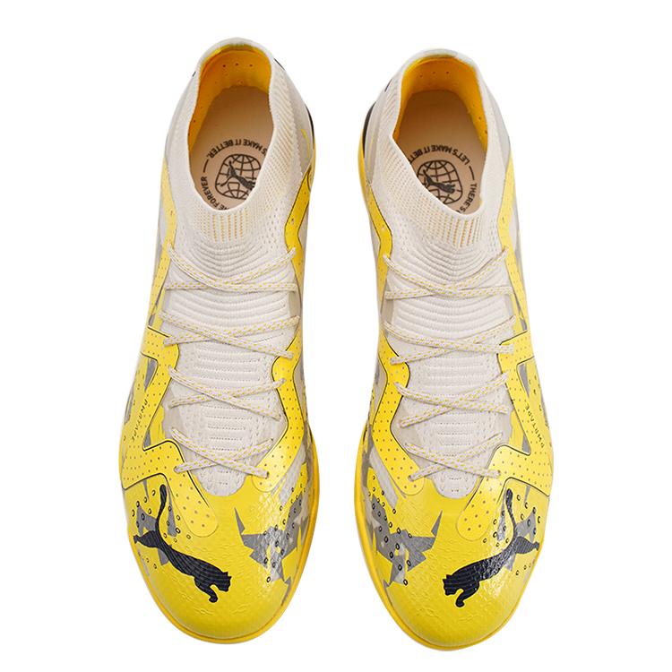 Puma Future Ultimate Cage Comfortable Versatile Casual Durable Football Shoes Men Football Shoes Yellow 107364-04