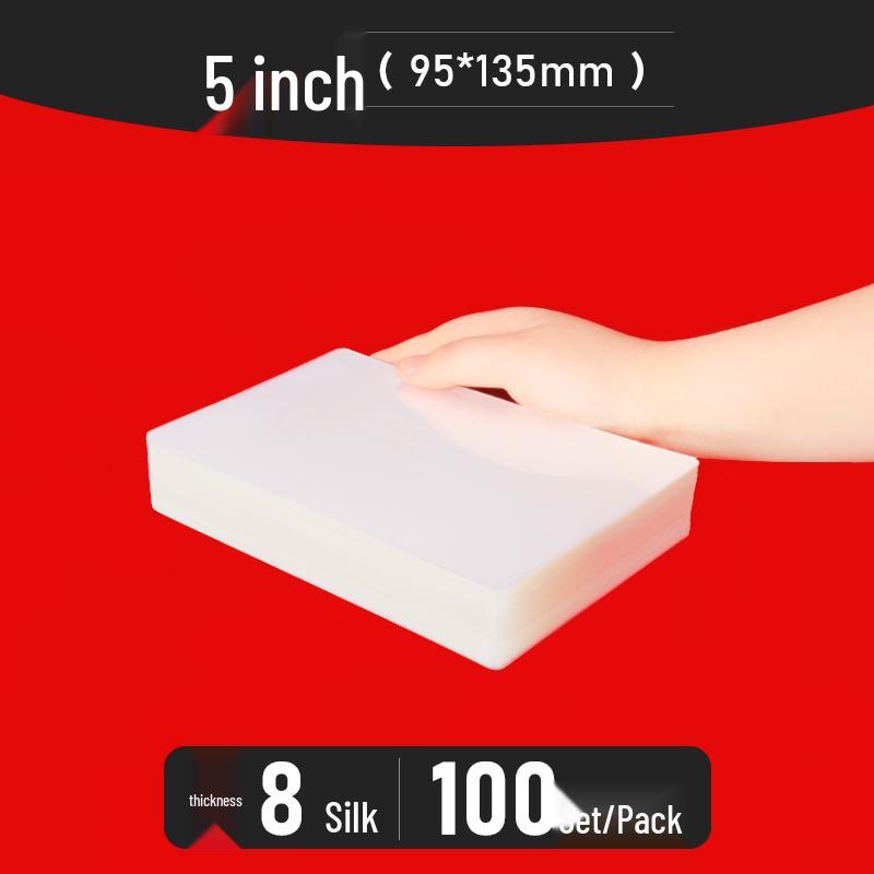 Bolsas para Plastificação A4 - Tamanhos de 3" a 10", Espessadas para Fotos e Identificações