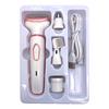 4-in-1 Women's Electric Shaver with USB Charging - Eyebrow Trimmer, Hair Removal for Sideburns, Underarms, Legs, and Bikini Area