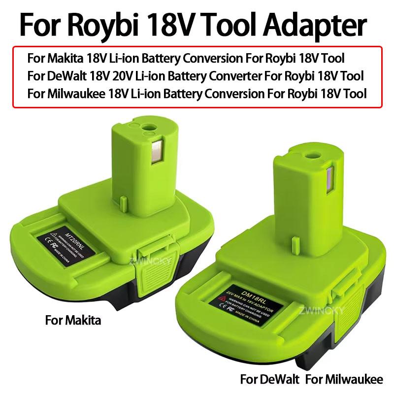 Tool Battery Adapter For Makita/Dewalt 18V Li-Ion Battery Convert to For Ryobi 18v Battery Power Tool Converter