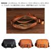 Whatna Antique-Style Tanned Natural Cowhide Leather One-Shoulder Men's Body Bag, Crossbody Bag, Shoulder Bag, Handbag, Chest Bag, Horizontal Style,