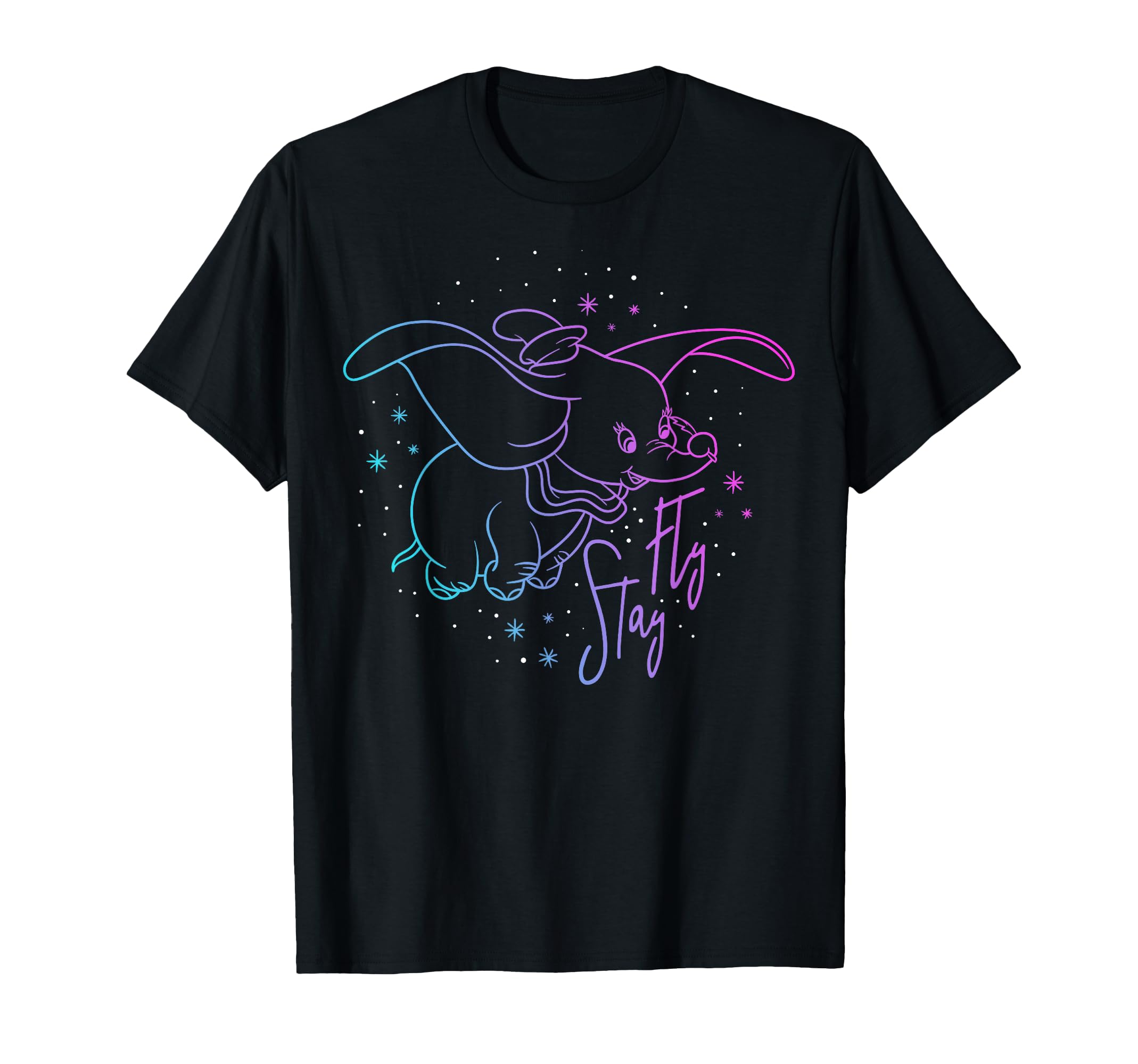 

Disney Dumbo Stay Fly Outline T-Shirt