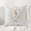 Character Peter Rabbit Cushion Cover Natural Linen Pillowcase Set AllinOne Decor Cushion Cover for Sofa Bedroom Chair