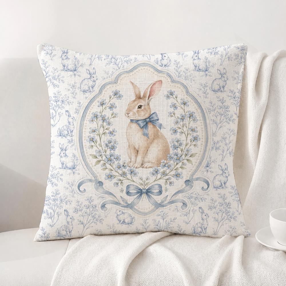 Character Peter Rabbit Cushion Cover Natural Linen Pillowcase Set AllinOne Decor Cushion Cover for Sofa Bedroom Chair