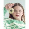 Slowslowly No.190 / Daisy 100% Organic Wool Key Ring _ Mustad (Flower Crochet Key Ring)