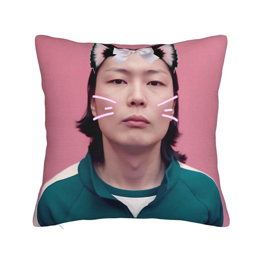 Pillow Cover R-Roh J-Jae Won Korean Actor Cute Funny Pillow Case For Living Room Bed Chair Pillowcases