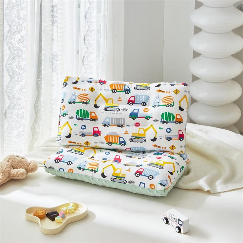 Shengbei Kids Construction Vehicle Cotton Comfort Pillow