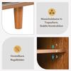Schuhschrank 2 Türen verstellbare Ablage, Schuhregal Flur, Diele, Wohnzimmer, Schlafzimmer, Holzmöbel, Landhausstil, 104 x 40 x 48 cm, Nussbaum