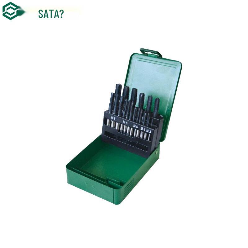 SATA 21-Piece High-Speed Steel Coarse Thread Tap Set 21-Piece