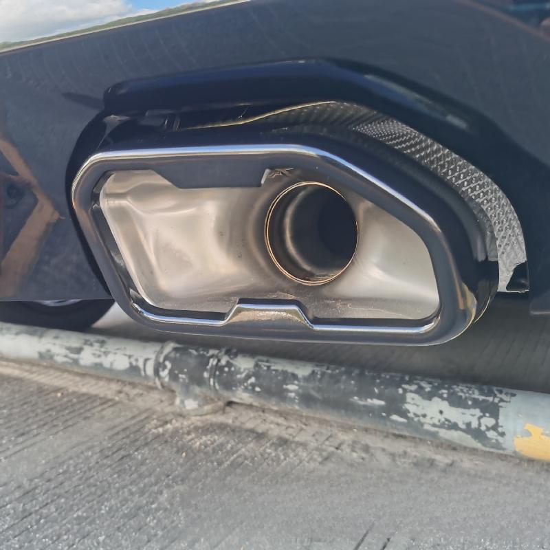 Car Exhaust Tail Pipe Muffler Pipe Outlet Cover Tail Throat Vent Overs Trim for BMW X3 G01 2018-2024 Decoration Car Accessories