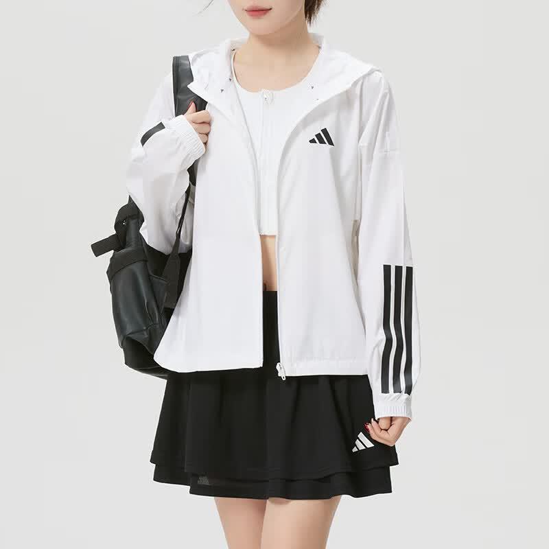 Adidas Women s Sportswear Hooded Jacket KC7655 M