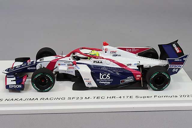 Spark TCS Nakajima SF23 2023 Super Formula Naoki Yamamoto 1/43 M-TEC HR-417E #64