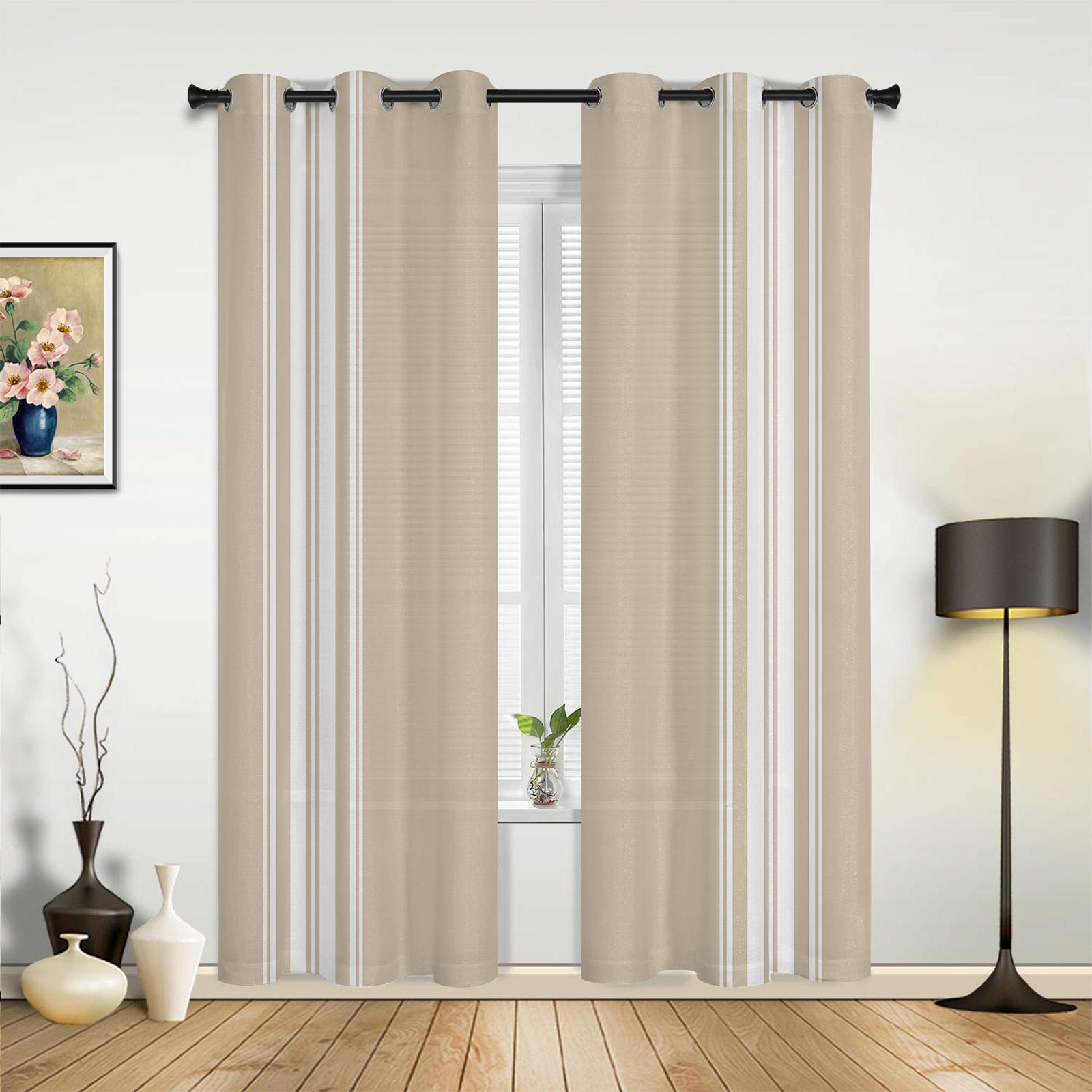 

Синие полосы Текстура Белые шторы для спальни Гостиная Шторы Кухня Детская комната Оконные шторы Современный домашний декор 135W x 60H(cm) x1