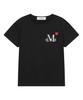 Mucent Lovelitz Mini Heart Logo Round Neck Crop Short Sleeve Tee (2 Colors)