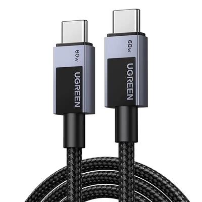 Ugreen L524 USB-C To USB-C Cable, 60W, PD, 2M (Gray)