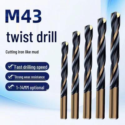 M43 High-Speed Steel Twist Drill Bit Set for Iron and Steel