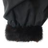 Reversible Fur Coat Dark Brown Women Used