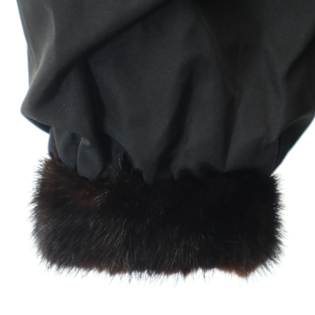 Reversible Fur Coat Dark Brown Women Used