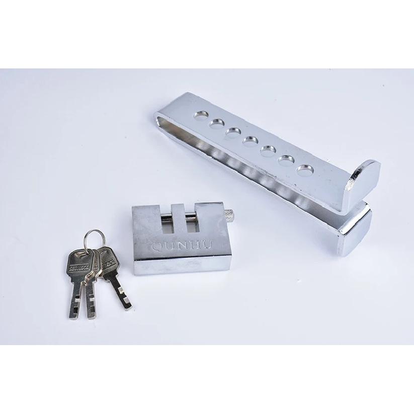 Car Clutch Lock Universal Auto Brake Pedal Lock Throttle Accelerator Security Steel Stainless Anti-Theft Tool Pedal Lock