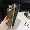 Magsafe Magnetic Luxury Wood Grain Not Border Shockproof Phone Case For iPhone 16 Pro Max 14 12 13 15 Pro Max Bumper Back Cover