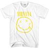Nirvana Unisex T-Shirt: Gelbes glückliches Gesicht