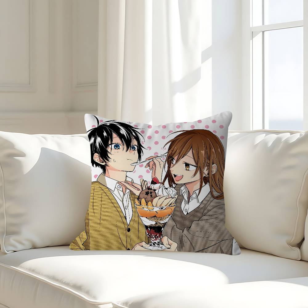 Anime H-Horimiya Pillow Case Removable Washable Cushion Cover – All-Season Soft Linen
